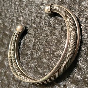 Vintage Tiffany Co Silver Mesh Cuff 